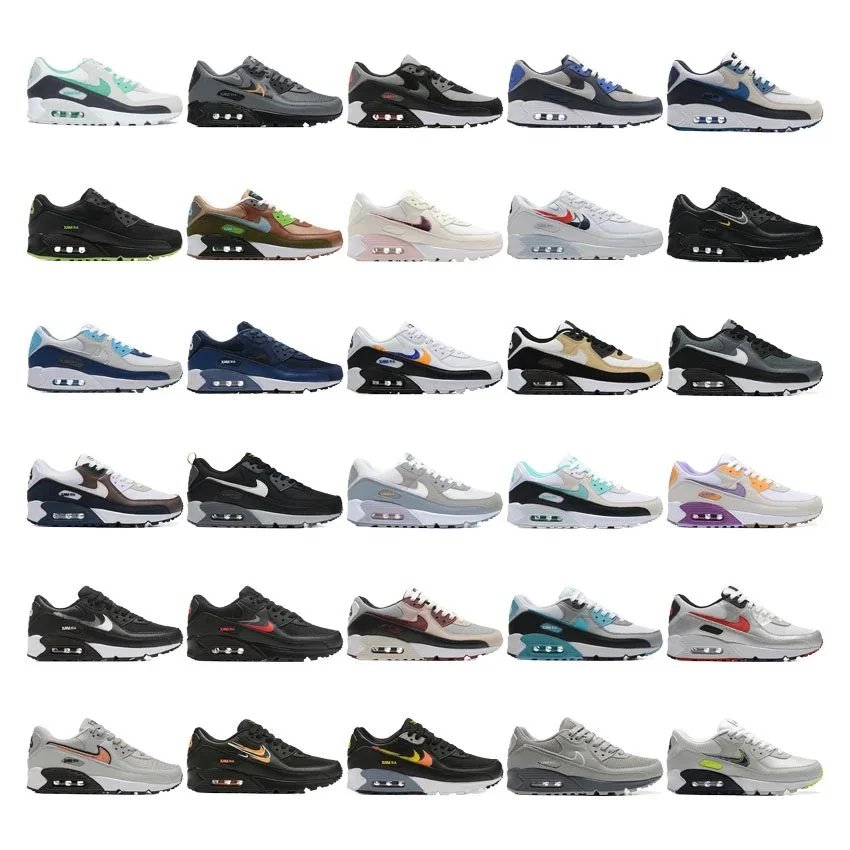 Nike Air Max 90 Classic Running Sneakers Multicolor