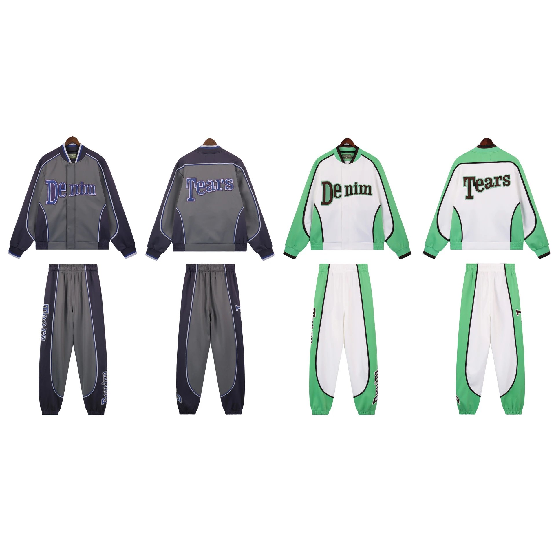 Denim Tears Varsity Tracksuit Streetwear Matching Set Multicolor