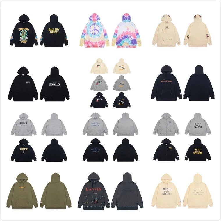 Gallery Dept. Graphic Print Oversized Hoodie Multicolor
