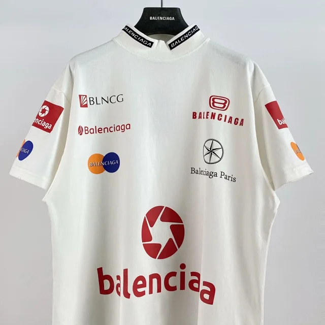 Balenciaga Corporate Graphic Oversized T-Shirt White