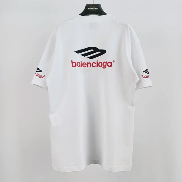 Balenciaga Speed Hunters Oversized Graphic Tee White