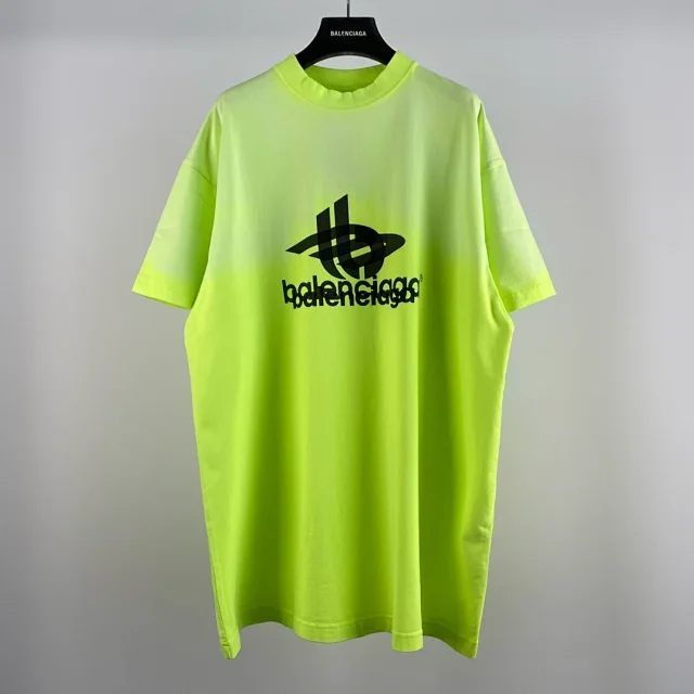 Balenciaga Unity Sports Icon Oversized T-Shirt Neon Yellow