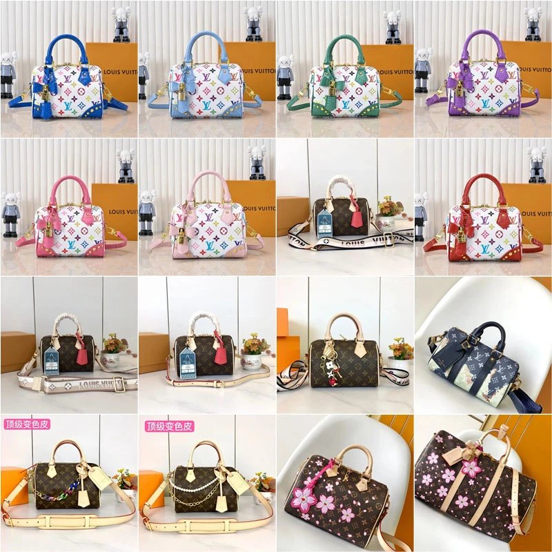Louis Vuitton LV Speedy Bandouliere Iconic Monogram Handbag Multicolor