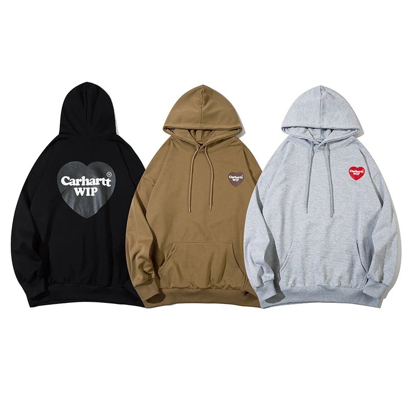 Carhartt WIP Heart Print Oversized Hoodie Multicolor