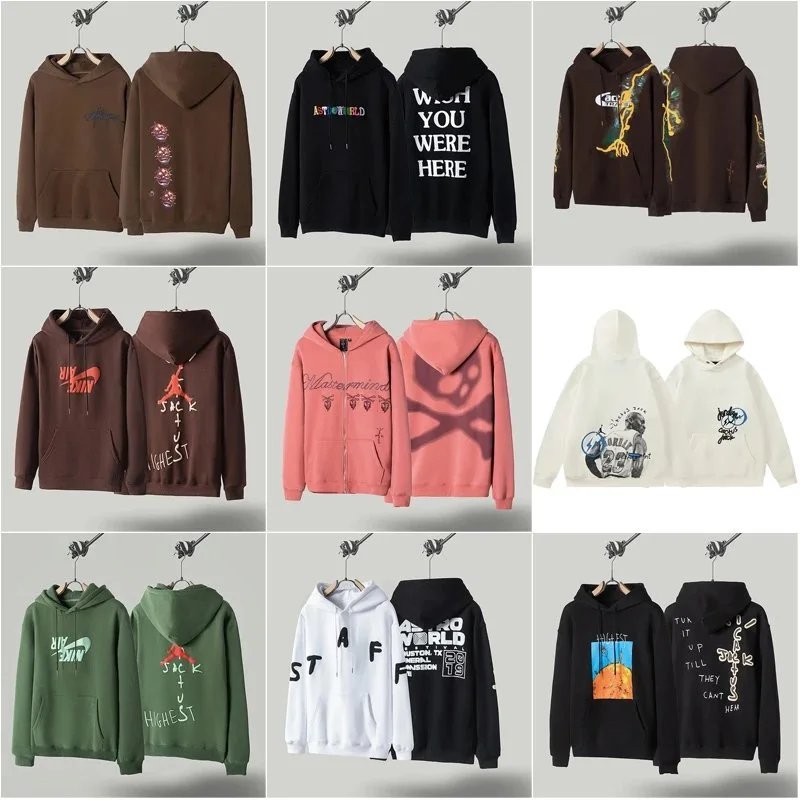 Travis Scott Cactus Jack Graphic Streetwear Hoodie Multicolor