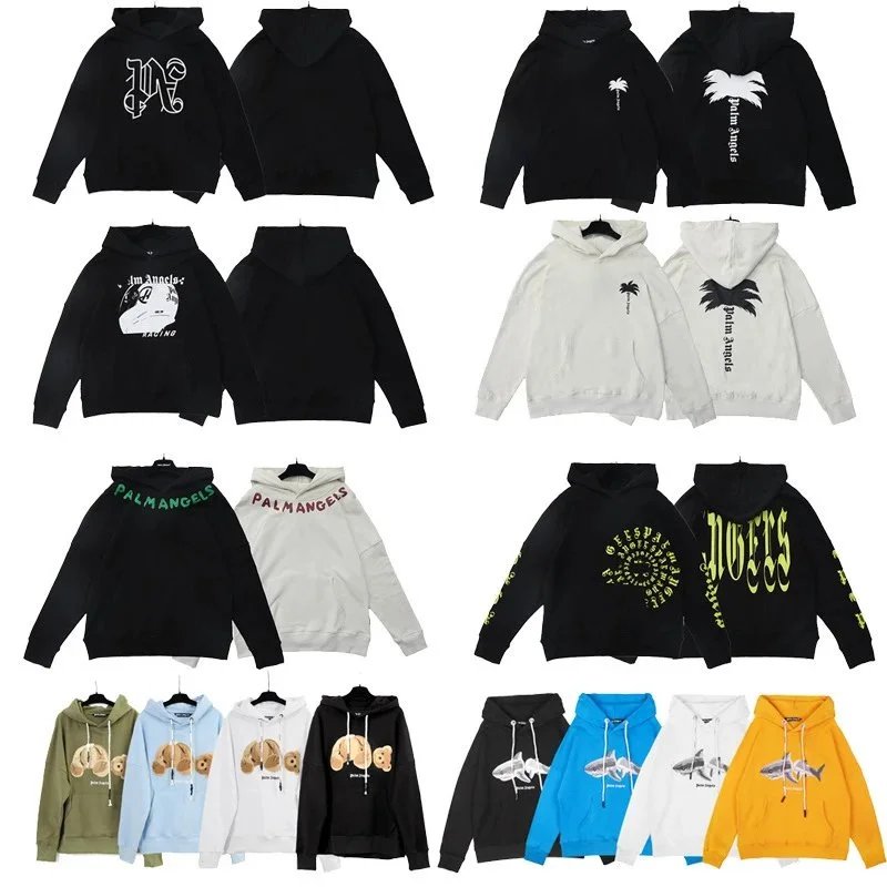 Palm Angels Graphic Print Streetwear Hoodie Multicolor