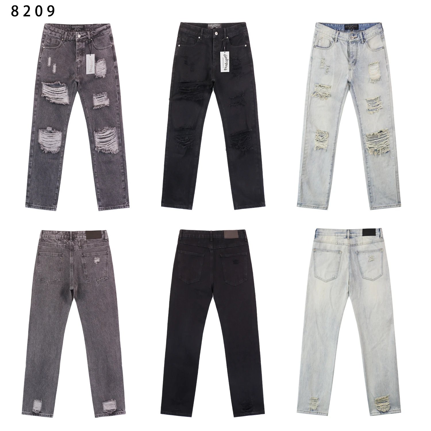 Godspeed 8209 Distressed Slim Fit Jeans Multicolor