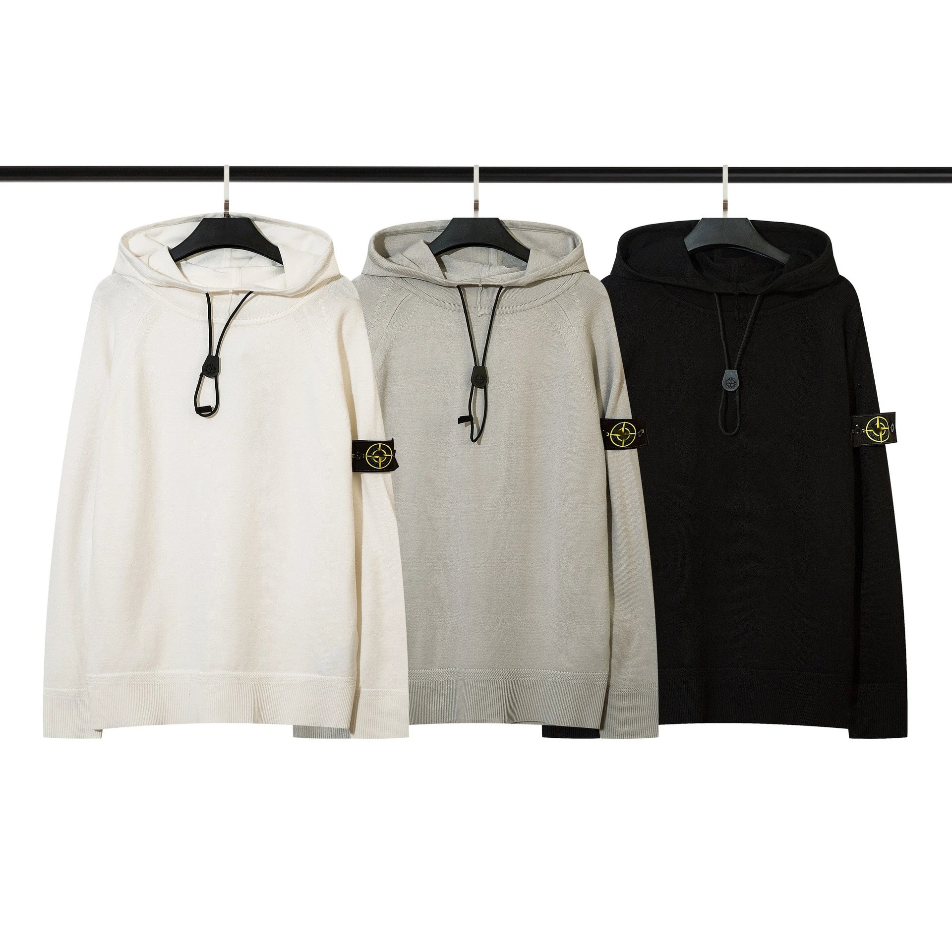 Stone Island Knit Hoodie Casual Pullover Multicolor