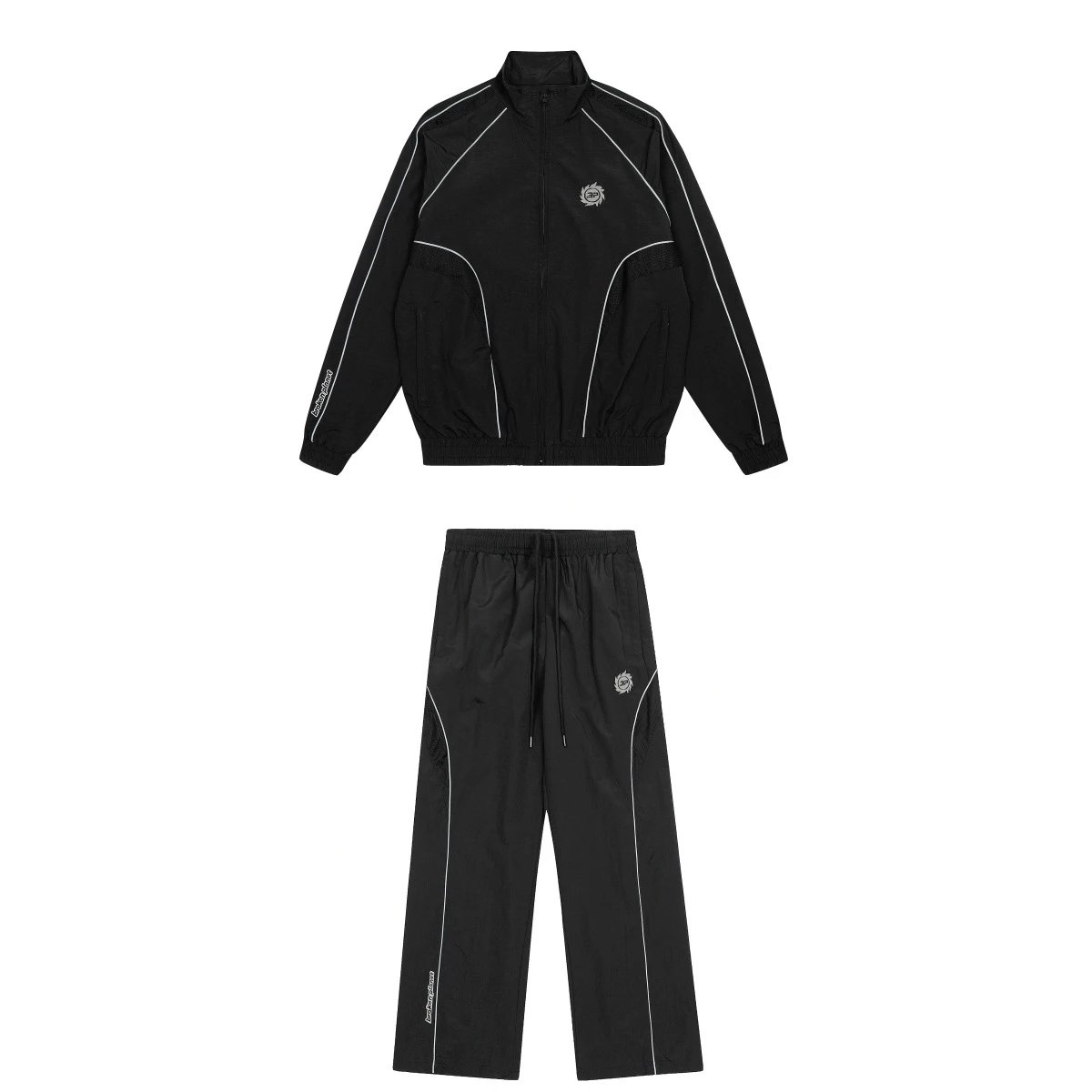 Broken Planet BPM Tracksuit Set Streetwear Matching Set Black