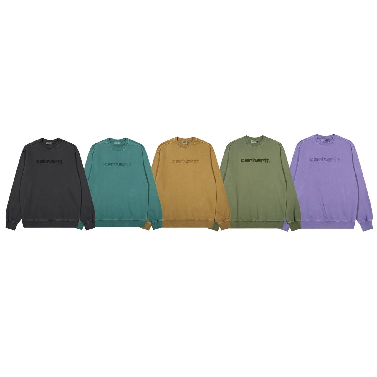 Carhartt Script Embroidery Vintage Sweatshirt Multicolor