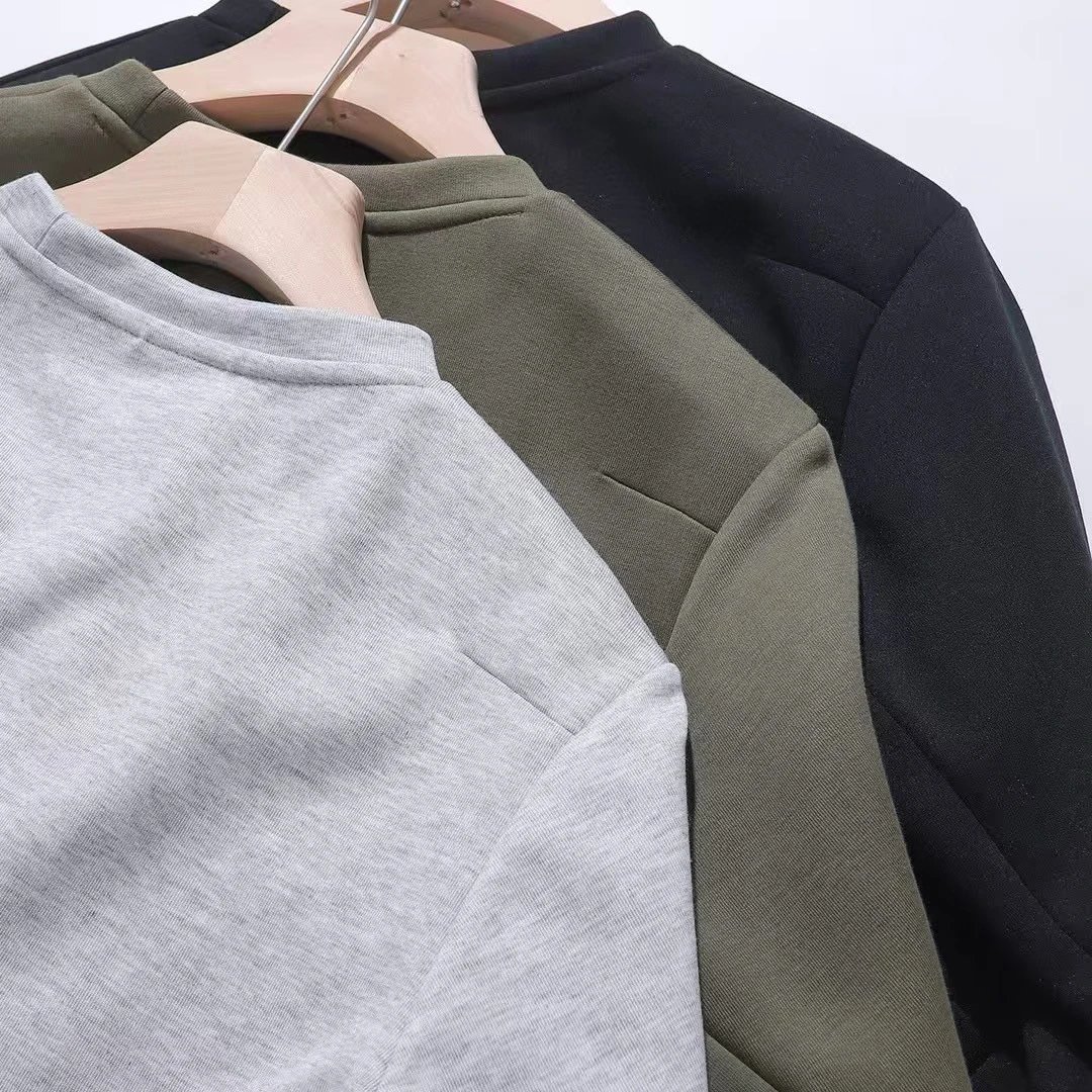 Design Crewneck Basic Cotton Sweatshirt Multicolor