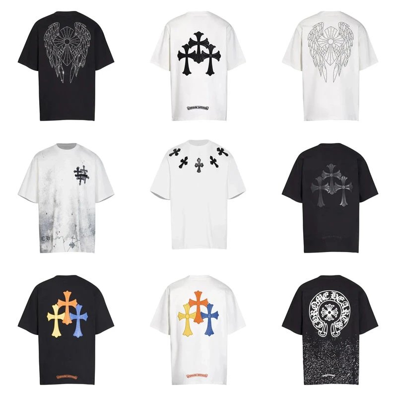 Chrome Hearts Cross Graphic Oversized T-Shirt Multicolor