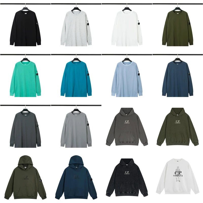 C.P. Company Lens Detail Casual Long Sleeve Shirt and Hoodie Multicolor