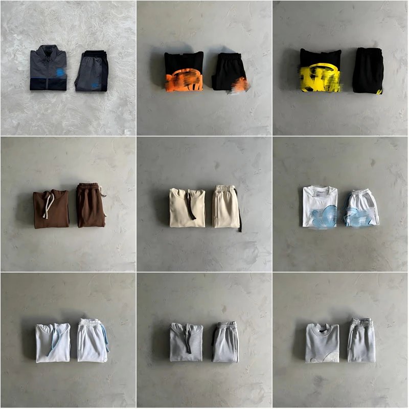 Design Casual Matching Sets Streetwear Tracksuit Set Multicolor