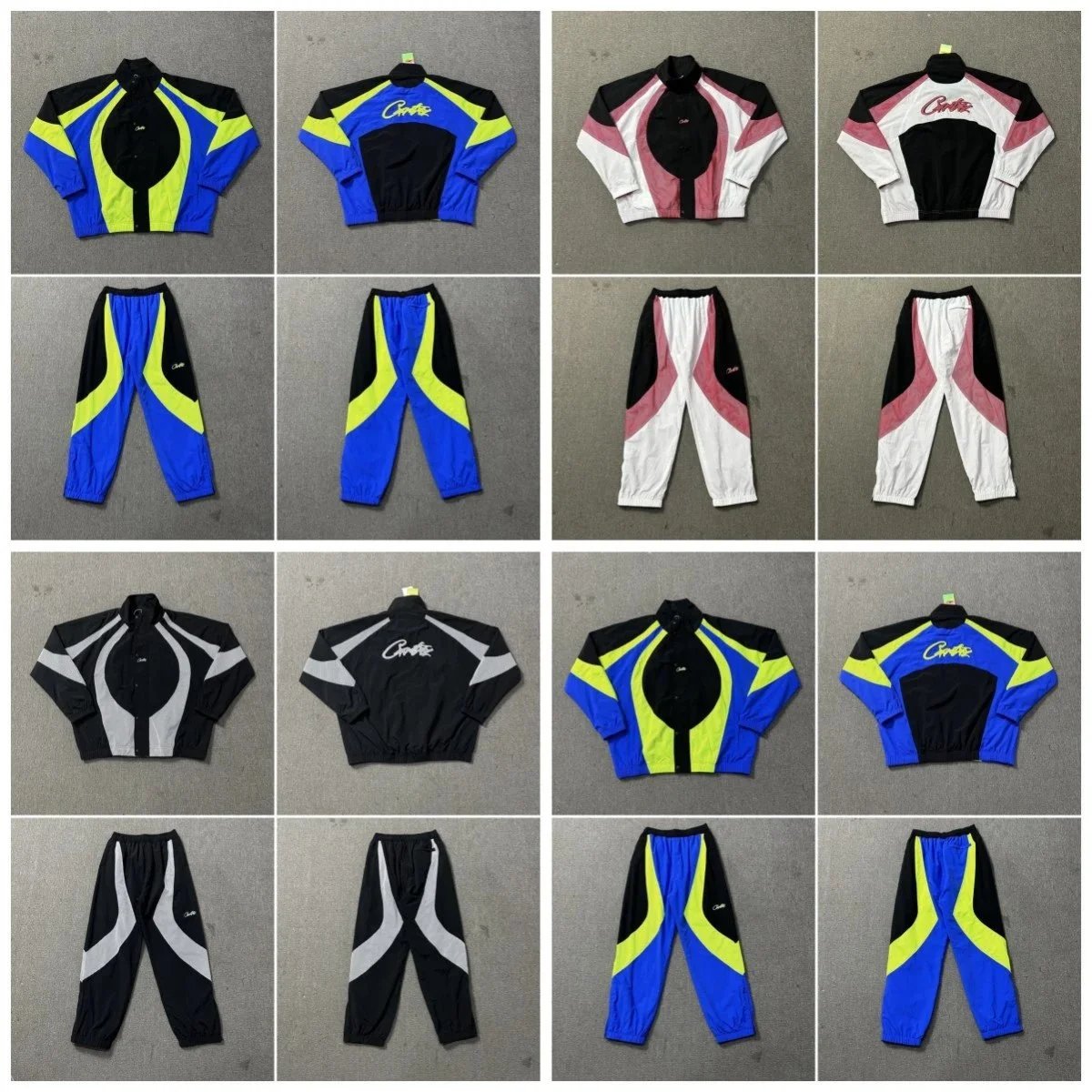 Corteiz Tracksuit Set Retro Streetwear Matching Set Multicolor