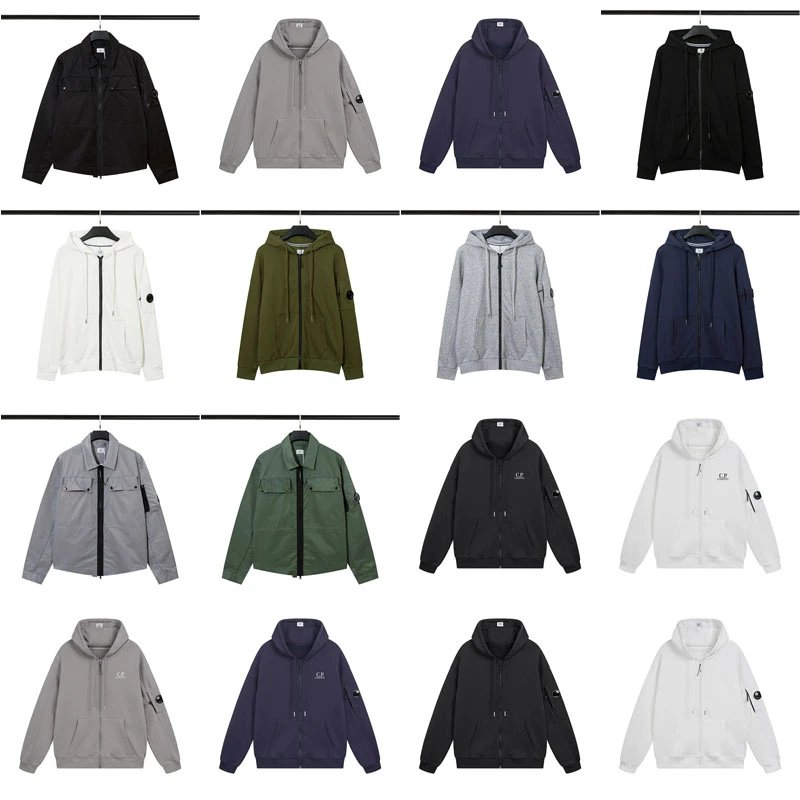 C.P. Company CP Lens Detail Zip-Up Hoodie and Jacket Collection Multicolor