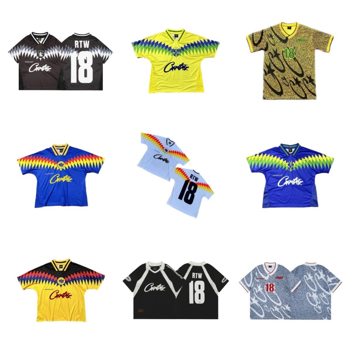 Corteiz Rules The World Retro Jersey Multicolor