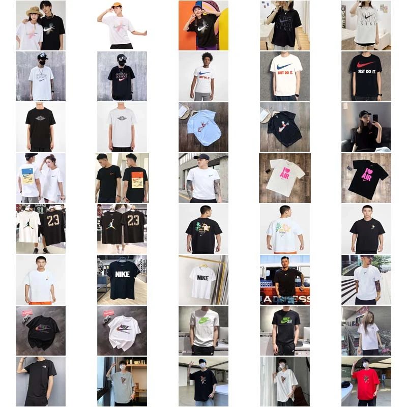 Nike Graphic Tee Cotton T-Shirt Multicolor