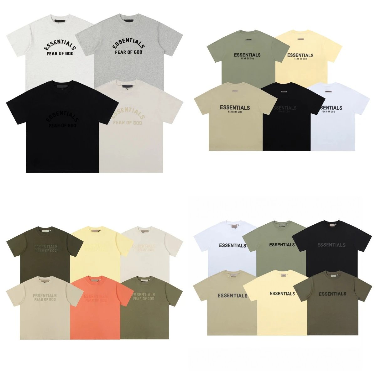 Fear of God FOG Essentials Oversized Graphic T-Shirt Multicolor