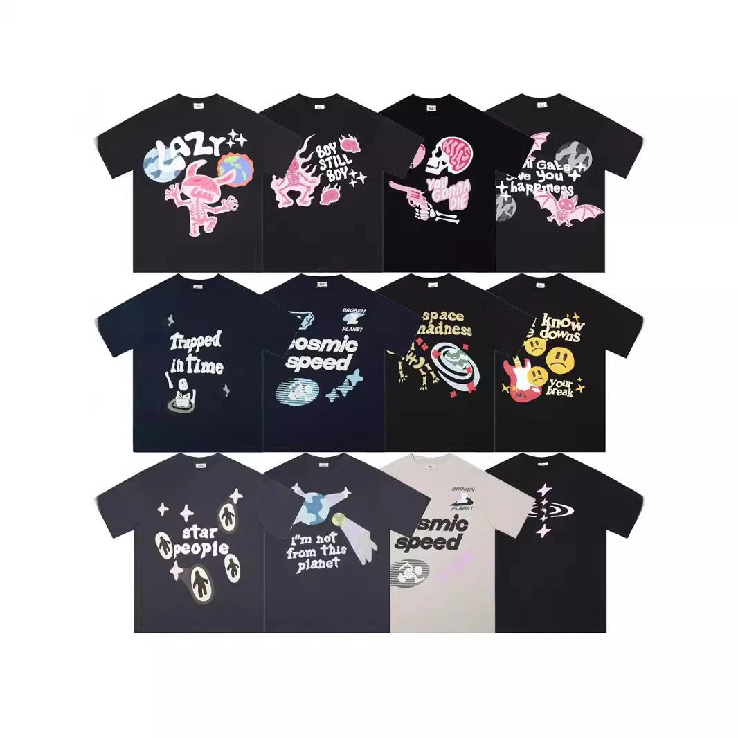 Broken Planet Graphic Tee Collection Oversized Graphic Tee Multicolor
