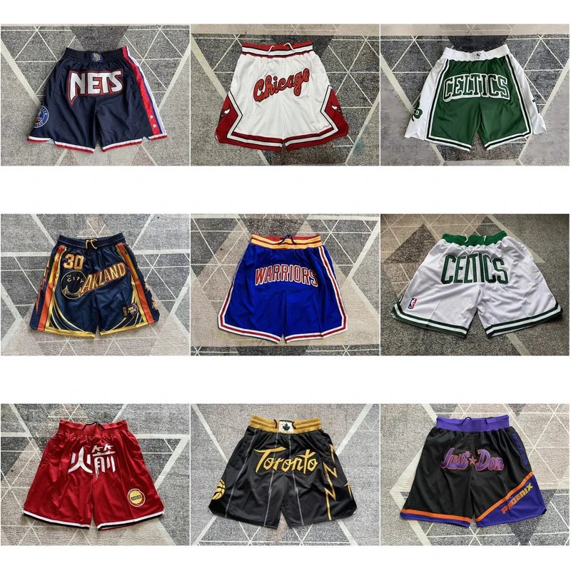 Just Don NBA Basketball Shorts Retro Mesh Multicolor
