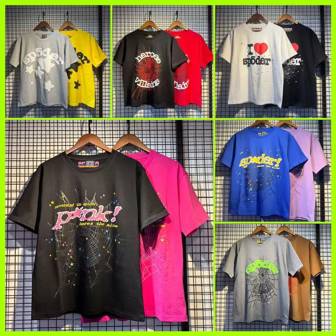 Sp5der Sp5der Graphic Print Oversized Tee Multicolor