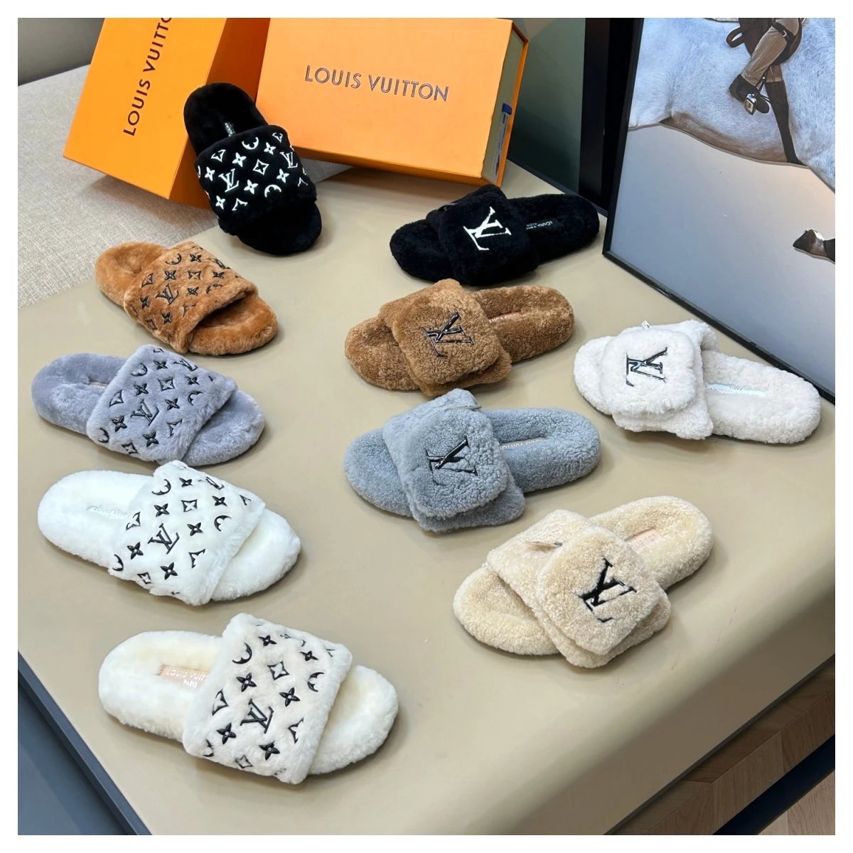 Louis Vuitton LV Dreamy Flat Mule Cozy Slippers Multicolor