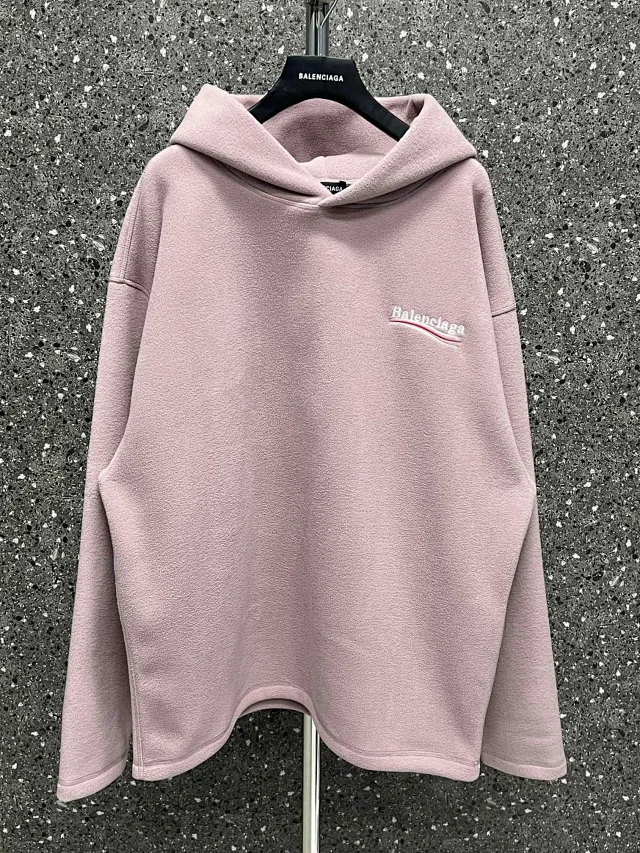 Balenciaga Political Campaign Oversized Hoodie Pink