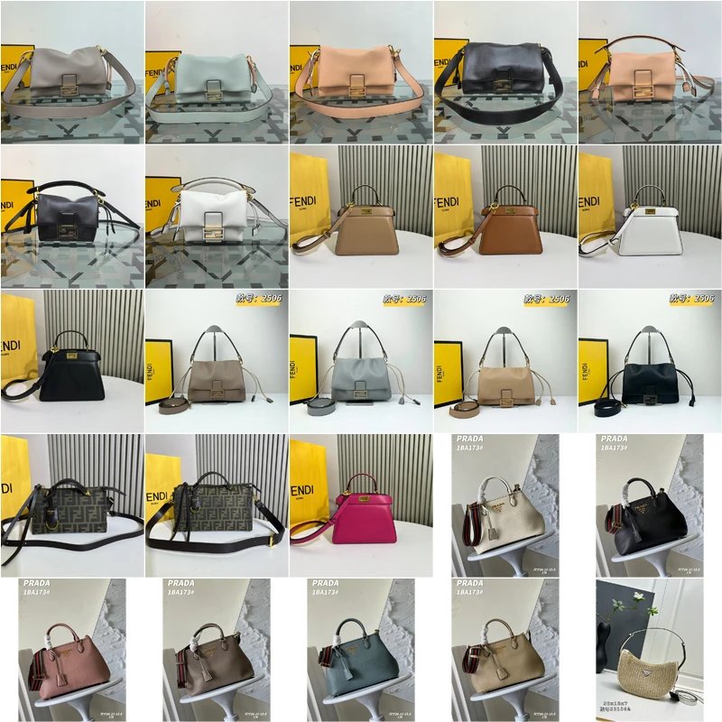 Fendi Peekaboo Classic Leather Handbag Multicolor