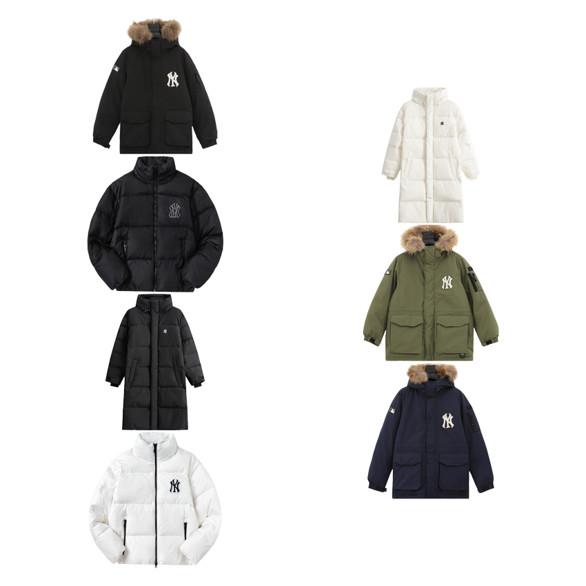 MLB New York Yankees Puffer and Parka Jackets Winter Puffer Jacket Multicolor