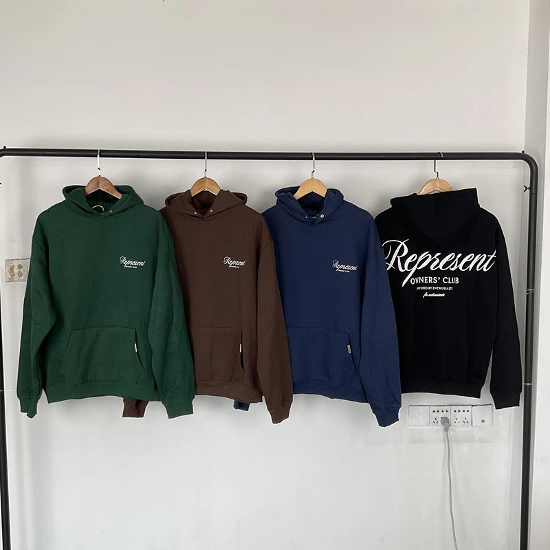 Represent Owners' Club Graphic Streetwear Hoodie Multicolor