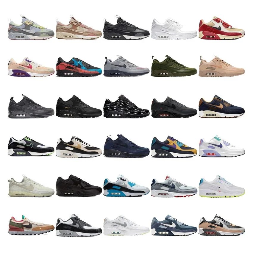 Nike Air Max 90 Iconic Running Sneakers Multicolor