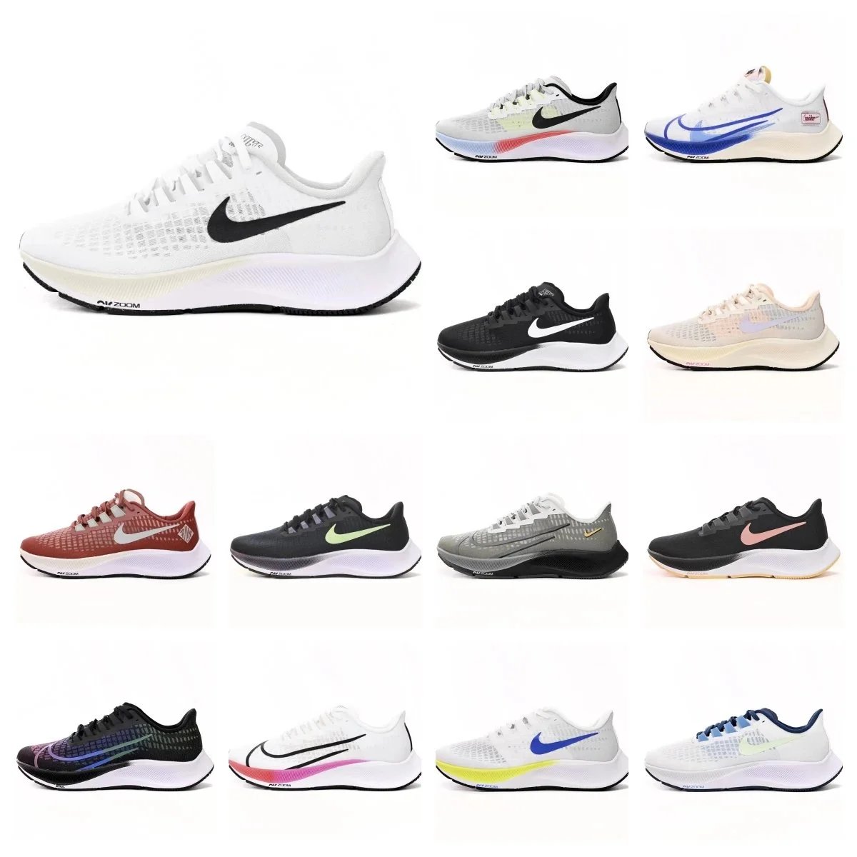 Nike Air Zoom Pegasus 39 Lightweight Running Shoes Multicolor