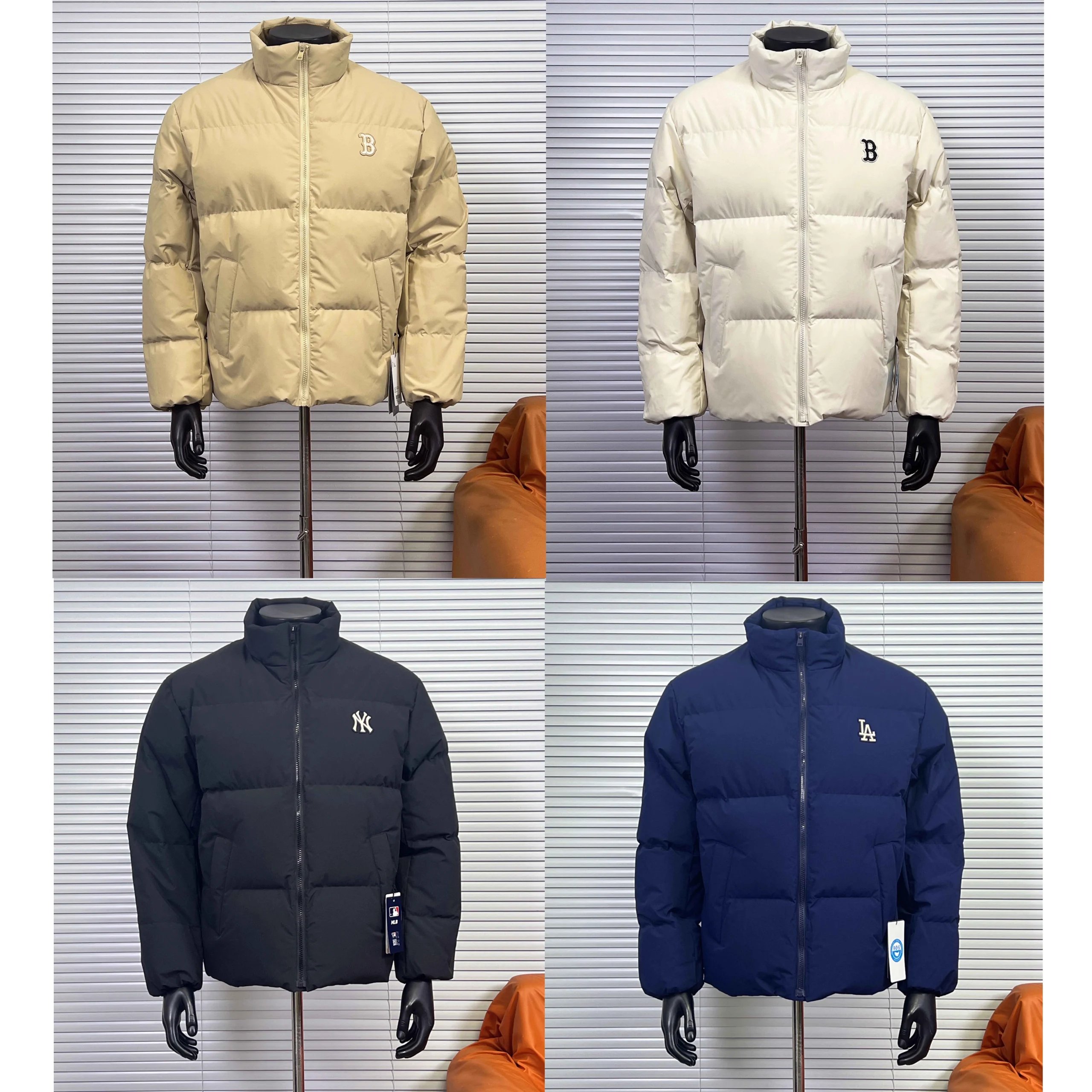 MLB Team Logo Puffer Jacket Casual Down Jacket Multicolor
