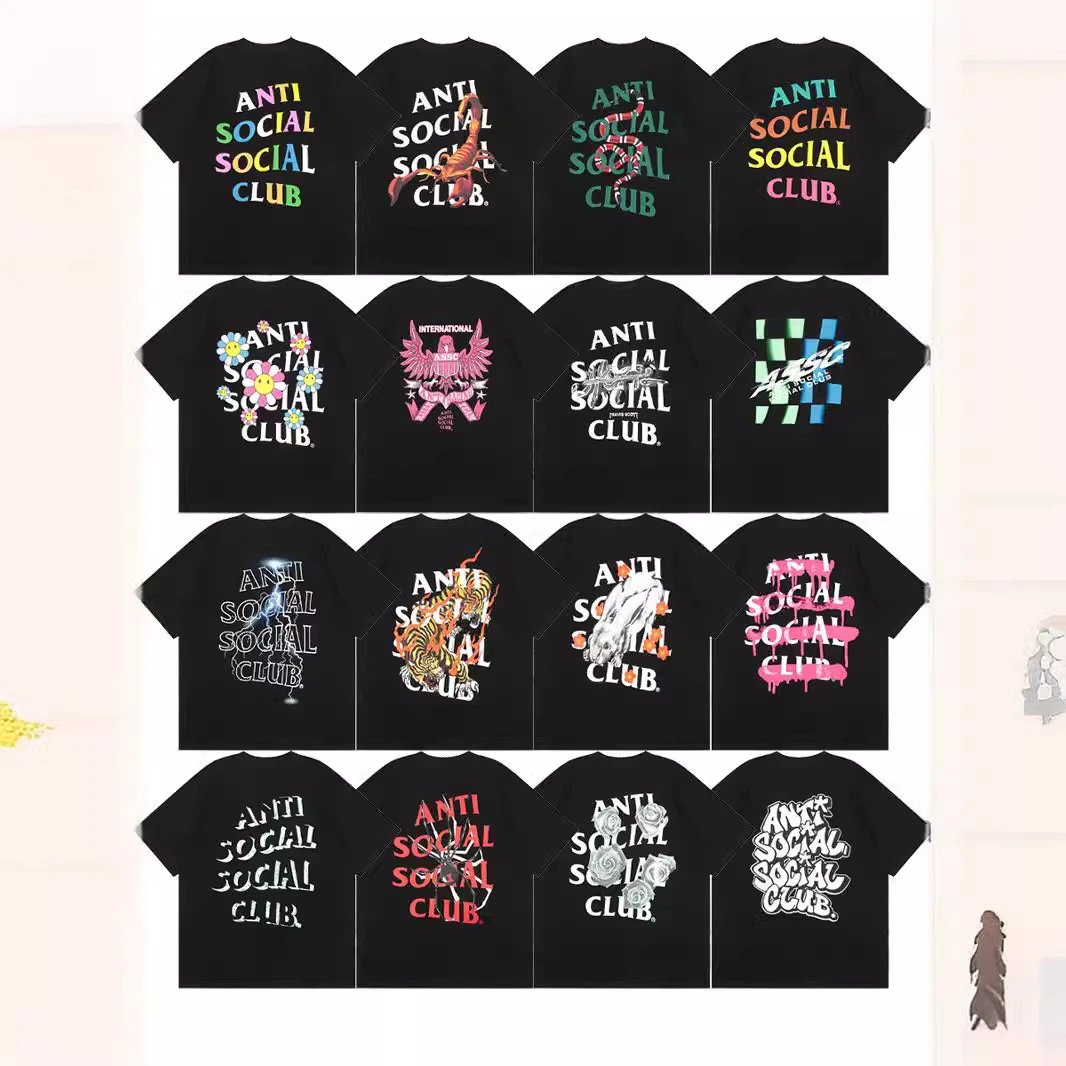 Anti Social Social Club ASSC Graphic Streetwear T-Shirt Black