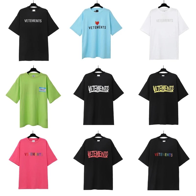 Vetements Graphic Print Oversized Tee Multicolor
