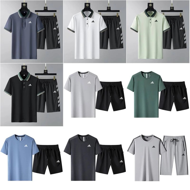 Adidas Sportswear Matching Set Casual Summer Shorts Set Multicolor