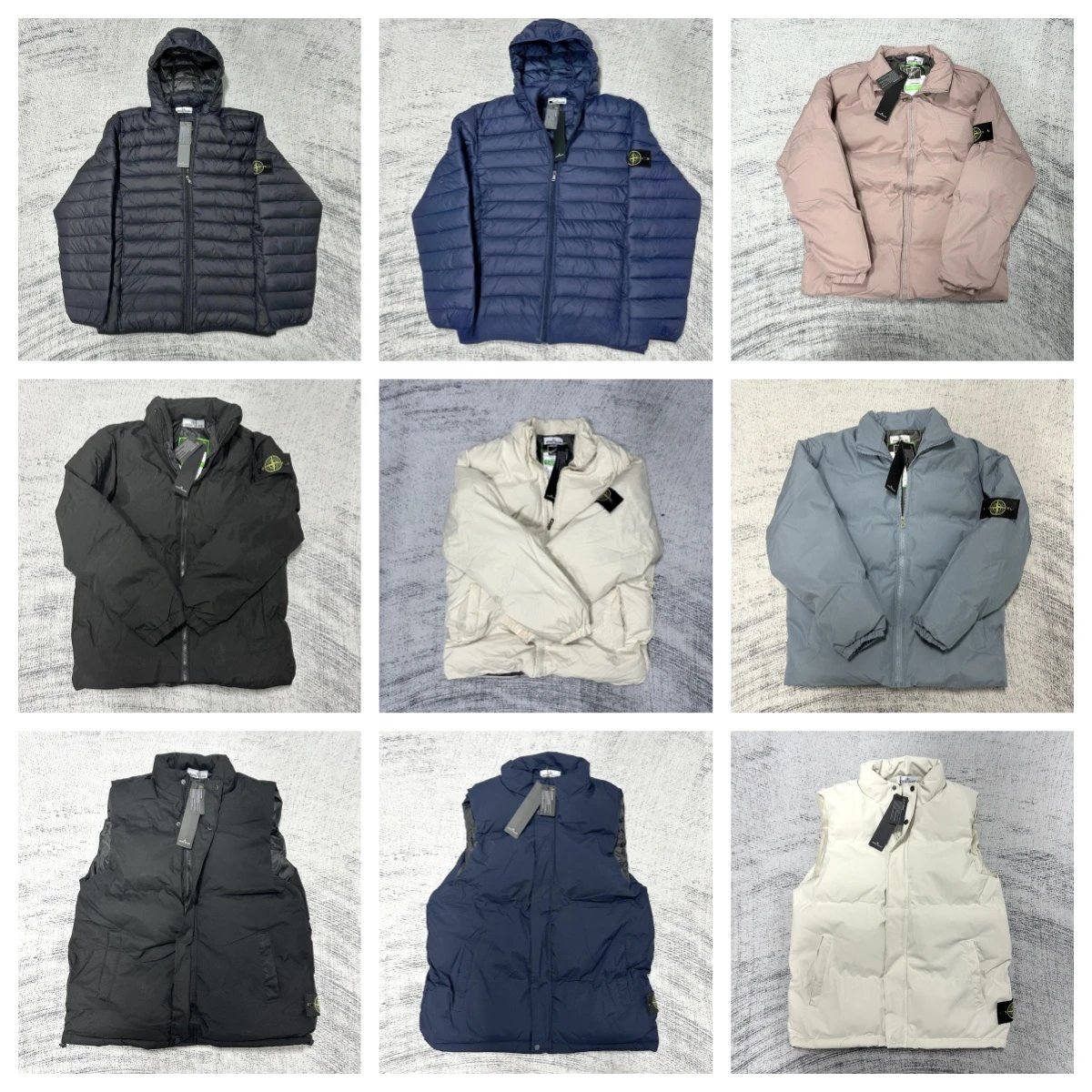 Stone Island Puffer Jacket and Vest Warm Outerwear Multicolor