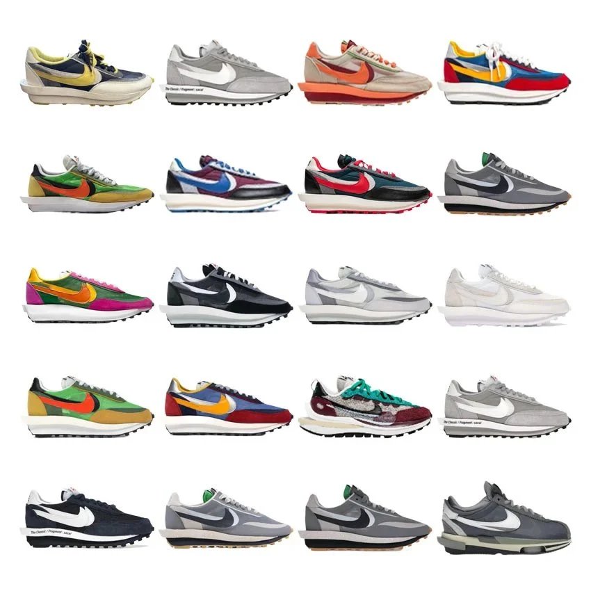Nike LDWaffle x sacai Chunky Sneakers Multicolor