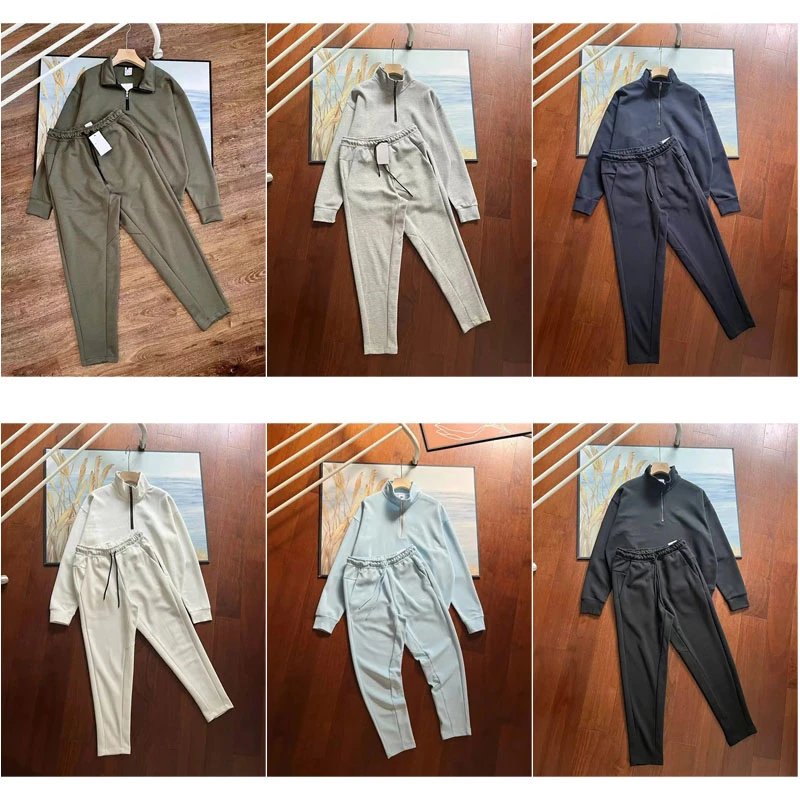 Design Quarter Zip Casual Tracksuit Set Multicolor
