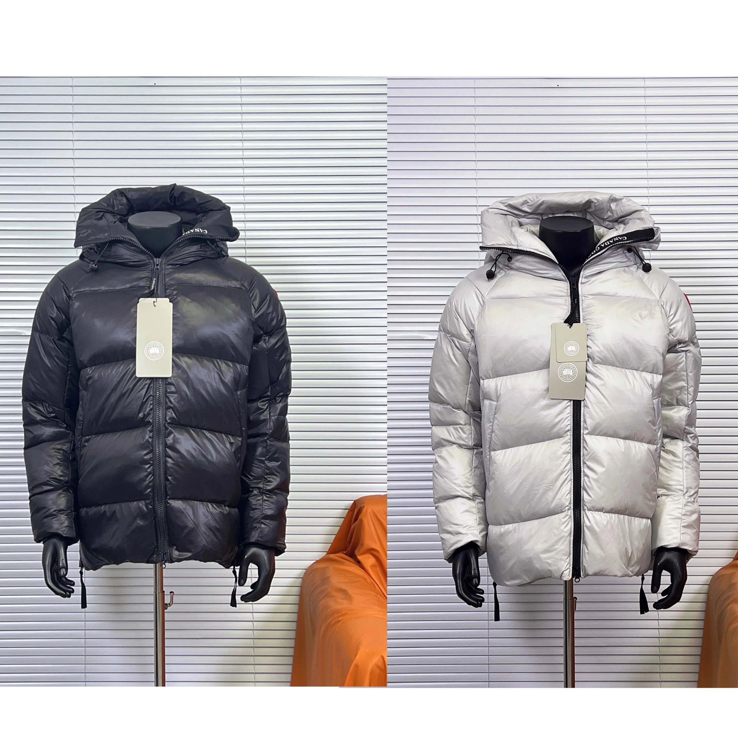 Canada Goose Crofton Puffer Lightweight Down Jacket Black and Silver