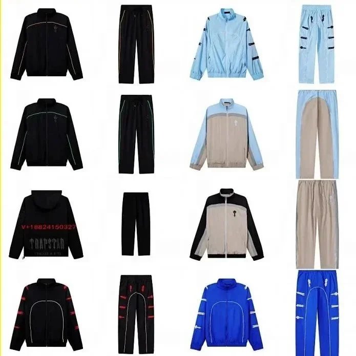 Trapstar Tracksuit Set Streetwear Matching Set Multicolor