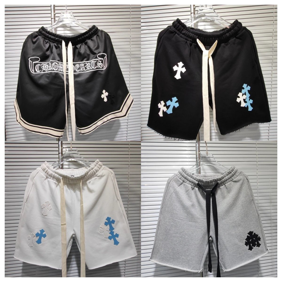 Chrome Hearts Cross Patch Casual Shorts Multicolor