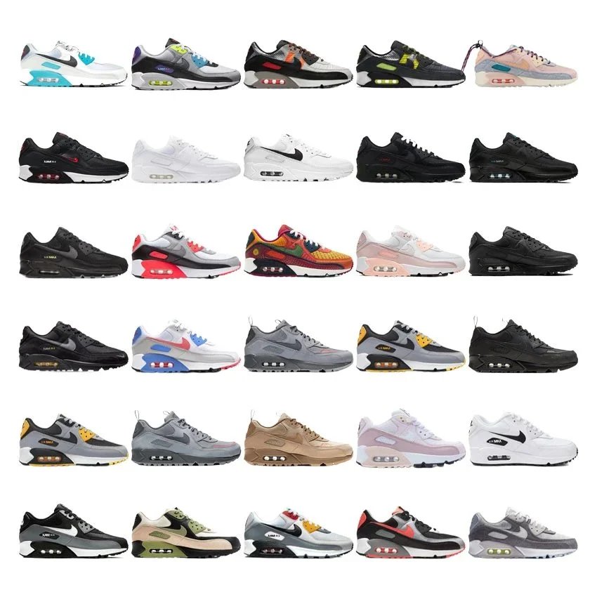 Nike Air Max 90 Retro Running Sneakers Multicolor