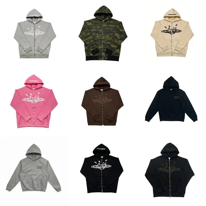 Broken Planet BPM Graphic Print Streetwear Hoodie Multicolor