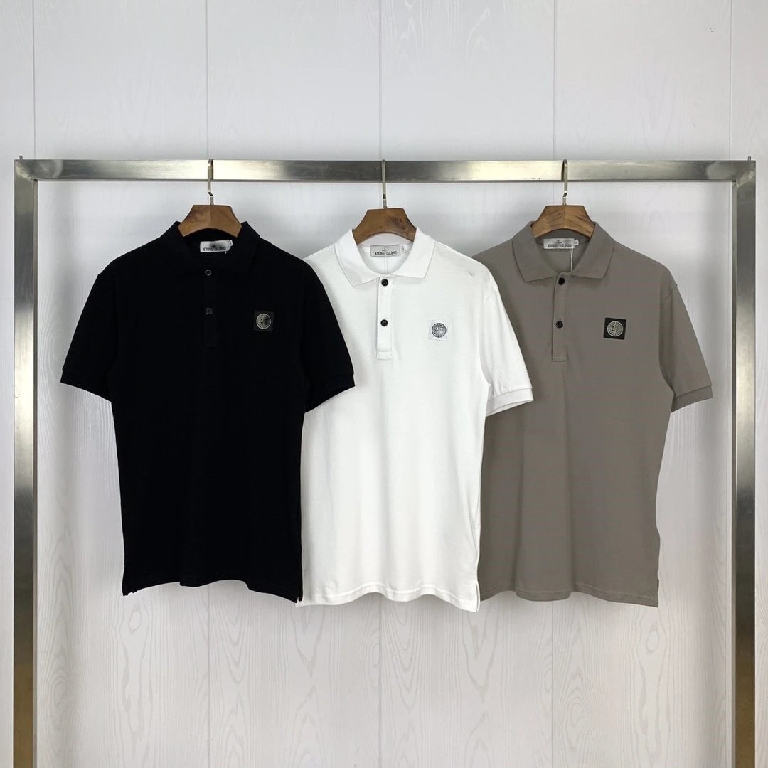 Stone Island Cotton Pique Classic Polo Shirt Multicolor