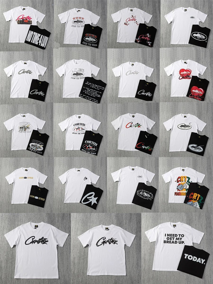 Corteiz CRTZ Graphic Print Streetwear T-Shirt Multicolor