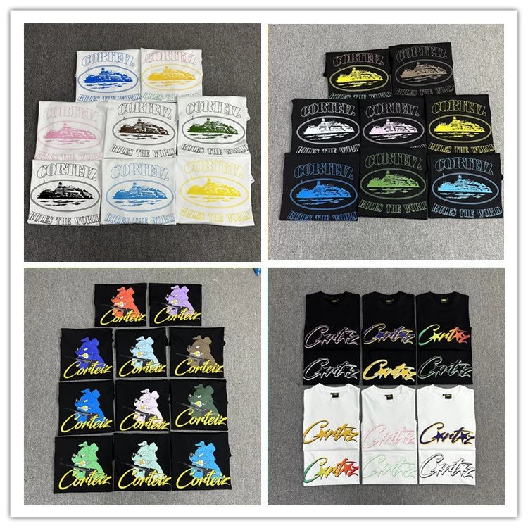 Corteiz Rules The World Graphic Streetwear T-Shirt Multicolor