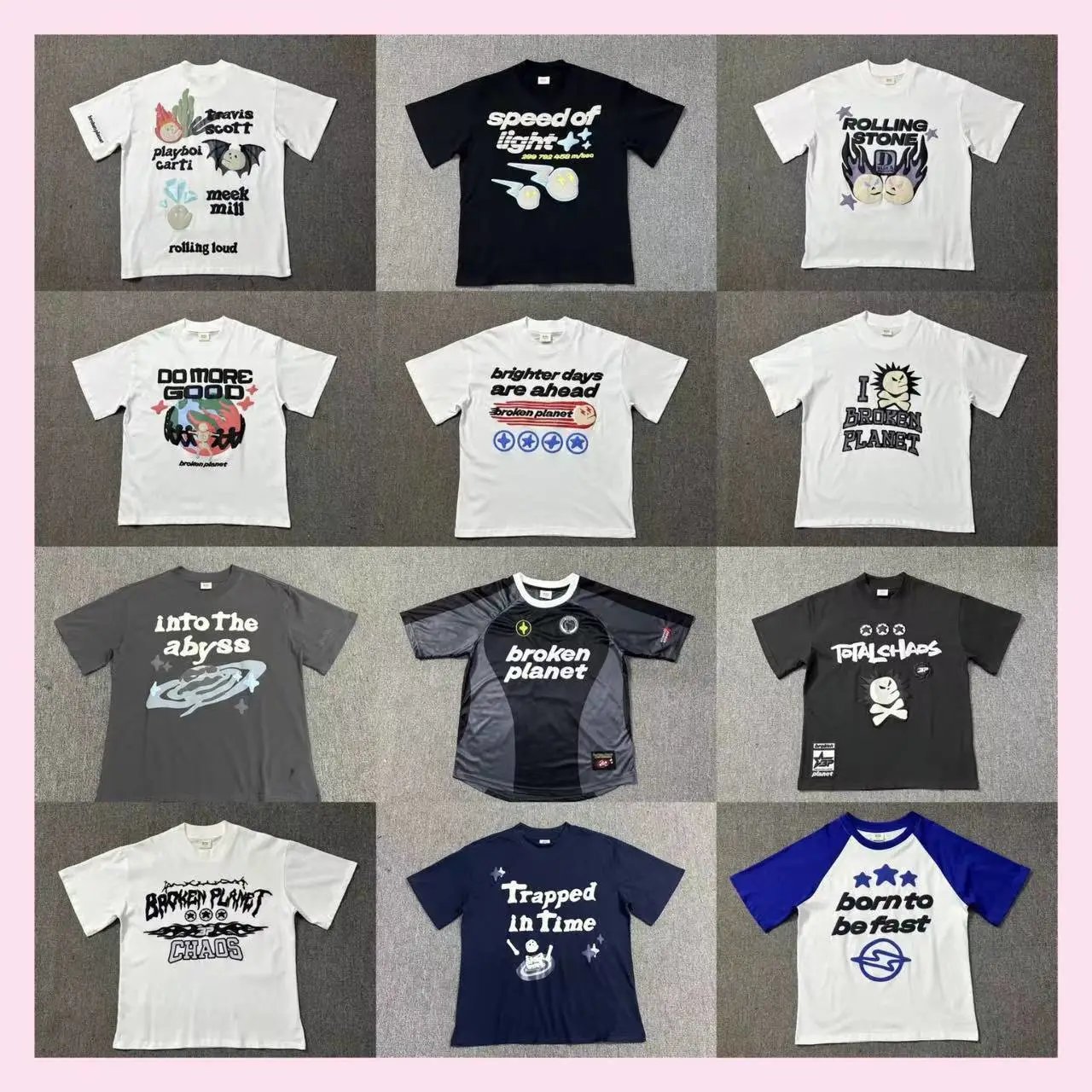 Broken Planet BPM Graphic Print Oversized Tee Multicolor
