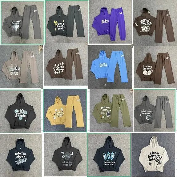 Broken Planet BP Graphic Print Streetwear Tracksuit Set Multicolor